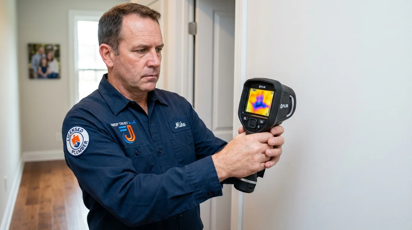 Thermal imaging leak detection by Johns Plumbing LLC in Neillsville